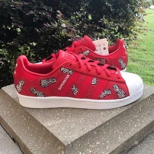 adidas superstar red pineapple